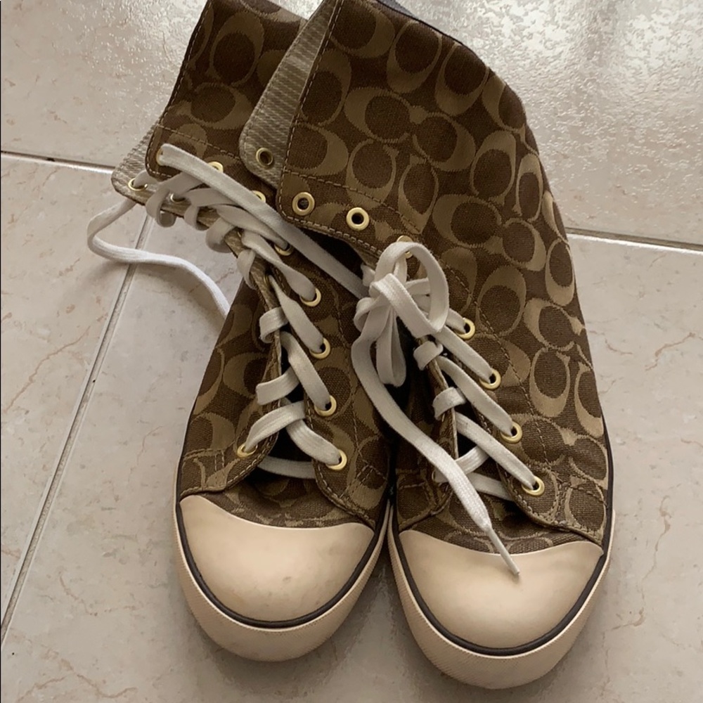 Coach Signature High Top Sneakers 9